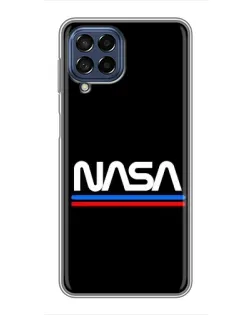 Чехол для Samsung Galaxy M53 (5G) (M536B) с картинкой «NASA — классика Red Blue» Чехол для Samsung Galaxy M53 (5G) (M536B) с картинкой «NASA — классика Red Blue»