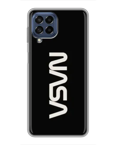 Чехол для Samsung Galaxy M53 (5G) (M536B) с картинкой «NASA — вертикальный логотип»