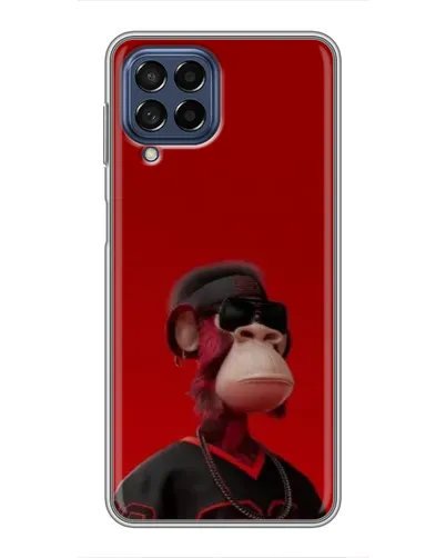 Чехол для Samsung Galaxy M53 (5G) (M536B) с картинкой «Bored Ape в красном»