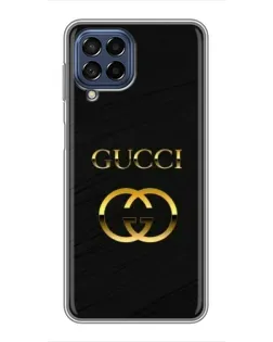 Чехол для Samsung Galaxy M53 (5G) (M536B) с картинкой «Золотой логотип Gucci»