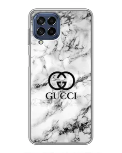 Чехол для Samsung Galaxy M53 (5G) (M536B) с картинкой «Gucci — мраморный шик»