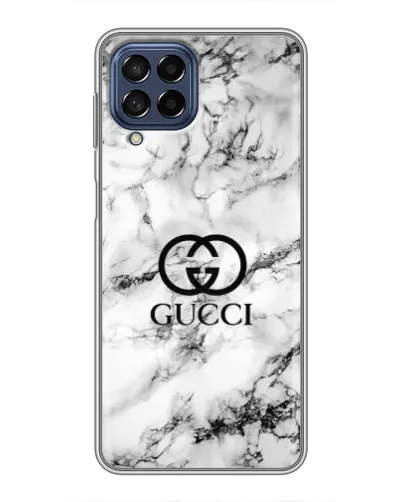 Чехол для Samsung Galaxy M53 (5G) (M536B) с картинкой «Gucci — мраморный шик»