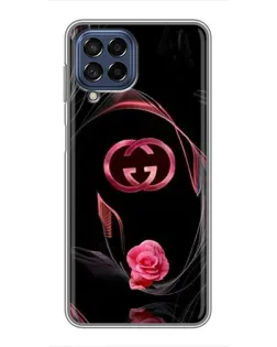 Чехол для Samsung Galaxy M53 (5G) (M536B) с картинкой «Gucci — неоновая роза»
