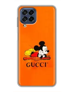 Чохол для Samsung Galaxy M53 (5G) (M536B) з картинкою «Міккі Маус Gucci — помаранч»