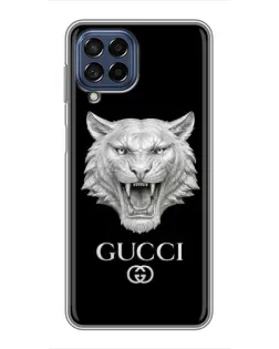 Чохол для Samsung Galaxy M53 (5G) (M536B) з картинкою «Gucci — срібний лев»