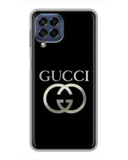 Чохол для Samsung Galaxy M53 (5G) (M536B) з картинкою «Gucci — золото на чорному»
