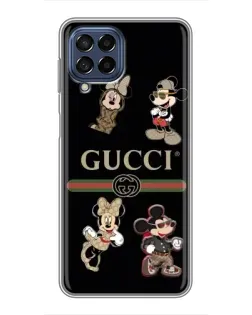 Чохол для Samsung Galaxy M53 (5G) (M536B) з картинкою «Gucci — герої Disney та монограма»