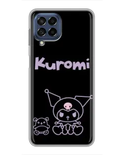 Чехол для Samsung Galaxy M53 (5G) (M536B) с картинкой «Kuromi — черный минимализм»