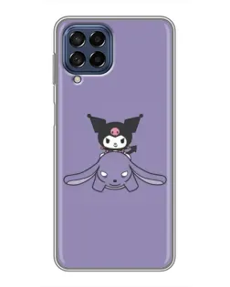 Чехол для Samsung Galaxy M53 (5G) (M536B) с картинкой «Kuromi на лиловом фоне»