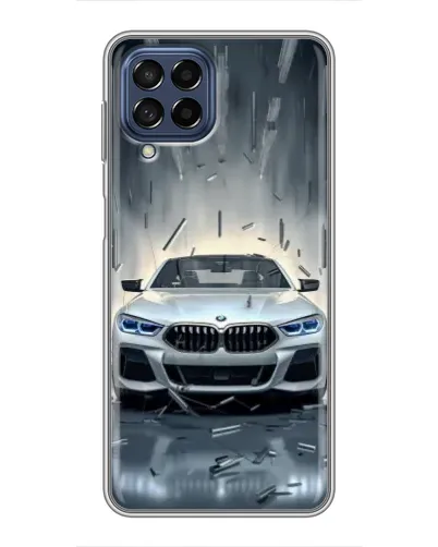 Чехол для Samsung Galaxy M53 (5G) (M536B) с картинкой «BMW в свете фар» Чехол для Samsung Galaxy M53 (5G) (M536B) с картинкой «BMW в свете фар»