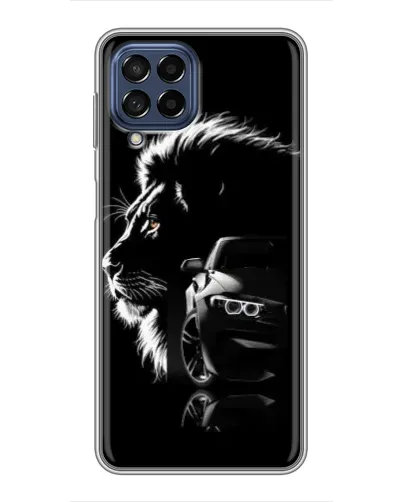 Чехол для Samsung Galaxy M53 (5G) (M536B) с картинкой «BMW и лев» Чехол для Samsung Galaxy M53 (5G) (M536B) с картинкой «BMW и лев»