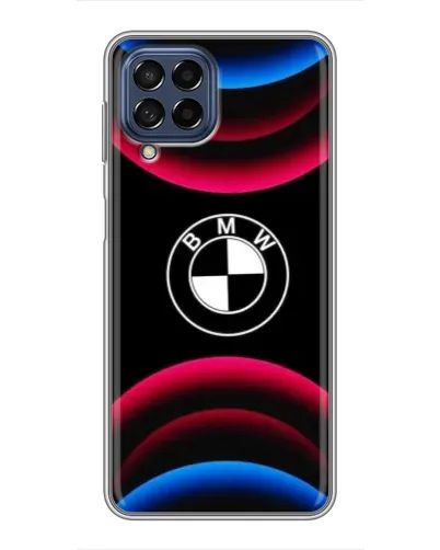 Чехол для Samsung Galaxy M53 (5G) (M536B) с картинкой «Логотип BMW и неоновые дуги» Чехол для Samsung Galaxy M53 (5G) (M536B) с картинкой «Логотип BMW и неоновые дуги»