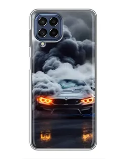 Чехол для Samsung Galaxy M53 (5G) (M536B) с картинкой «BMW в дыму»
