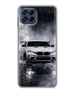 Чехол для Samsung Galaxy M53 (5G) (M536B) с картинкой «BMW сквозь туман»