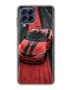 Чехол для Samsung Galaxy M53 (5G) (M536B) с картинкой «BMW на красной дорожке»