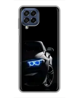 Чохол для Samsung Galaxy M53 (5G) (M536B) з картинкою «BMW — нічний погляд»