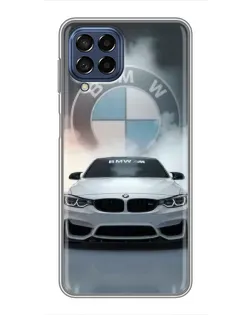 Чохол для Samsung Galaxy M53 (5G) (M536B) з картинкою «BMW в білому диму»