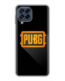Чехол для Samsung Galaxy M53 (5G) (M536B) с картинкой «PUBG — рамка лого»