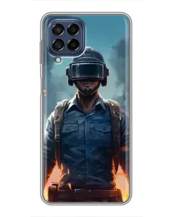 Чехол для Samsung Galaxy M53 (5G) (M536B) с картинкой «PUBG — реалистичный герой»