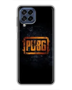 Чехол для Samsung Galaxy M53 (5G) (M536B) с картинкой «PUBG — золотой логотип»