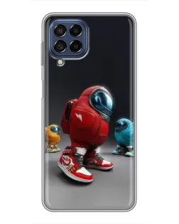 Чехол для Samsung Galaxy M53 (5G) (M536B) с картинкой «Among Us — 3D стиль»