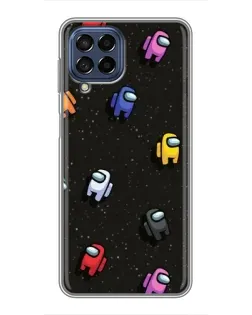 Чехол для Samsung Galaxy M53 (5G) (M536B) с картинкой «Космический паттерн Among Us»