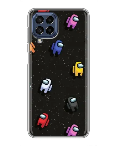Чехол для Samsung Galaxy M53 (5G) (M536B) с картинкой «Космический паттерн Among Us»
