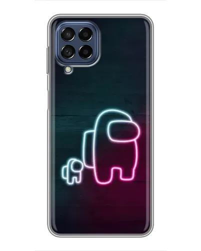 Чехол для Samsung Galaxy M53 (5G) (M536B) с картинкой «Among Us неон-арт»