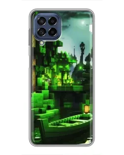 Чехол для Samsung Galaxy M53 (5G) (M536B) с картинкой «Minecraft лесной пейзаж»