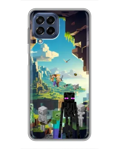 Чехол для Samsung Galaxy M53 (5G) (M536B) с картинкой «Эндермен в лесу»