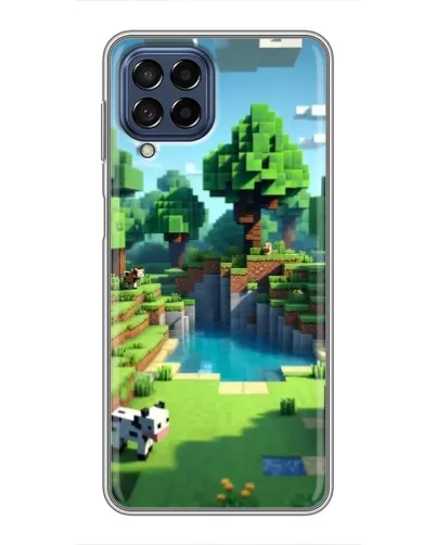 Чехол для Samsung Galaxy M53 (5G) (M536B) с картинкой «Minecraft летний день»