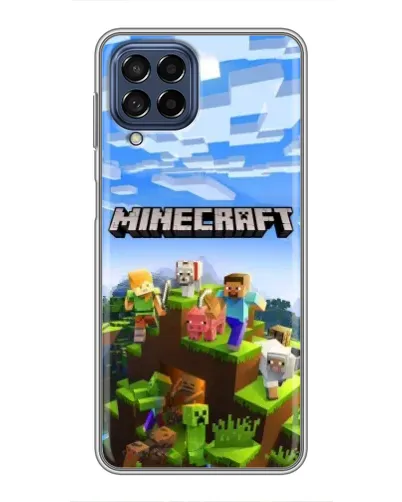 Чехол для Samsung Galaxy M53 (5G) (M536B) с картинкой «Minecraft классический мир»