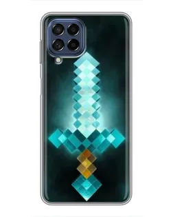 Чехол для Samsung Galaxy M53 (5G) (M536B) с картинкой «Алмазный меч неон»
