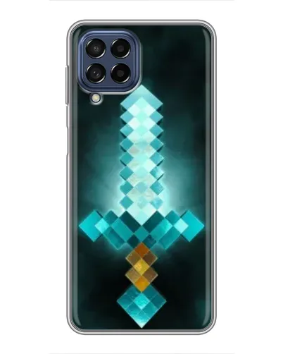 Чехол для Samsung Galaxy M53 (5G) (M536B) с картинкой «Алмазный меч неон»