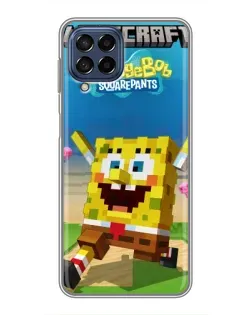 Чохол для Samsung Galaxy M53 (5G) (M536B) з картинкою «Губка Боб Minecraft» Чохол для Samsung Galaxy M53 (5G) (M536B) з картинкою «Губка Боб Minecraft»