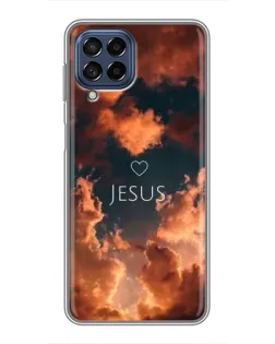 Чехол для Samsung Galaxy M53 (5G) (M536B) с картинкой «Сияние Имени Jesus»
