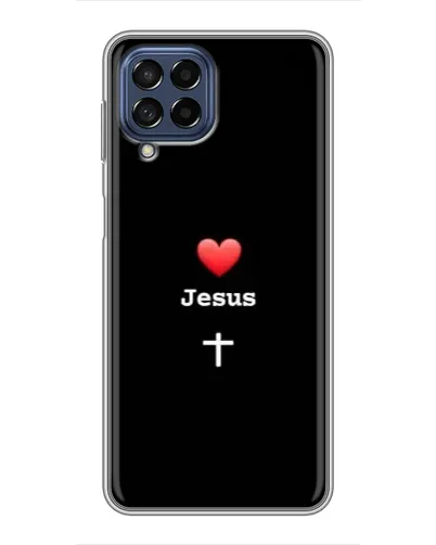 Чехол для Samsung Galaxy M53 (5G) (M536B) с картинкой «Сердце - Jesus»
