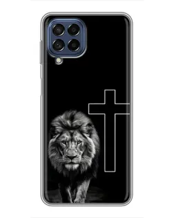 Чехол для Samsung Galaxy M53 (5G) (M536B) с картинкой «Лев и Крест»