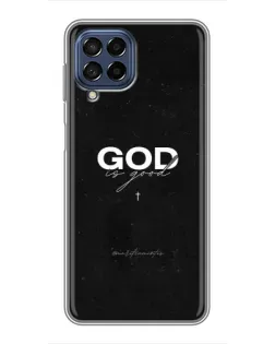 Чехол для Samsung Galaxy M53 (5G) (M536B) с картинкой «GOD — Бог над всем»