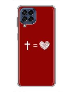 Чохол для Samsung Galaxy M53 (5G) (M536B) з картинкою «Рівняння любові»