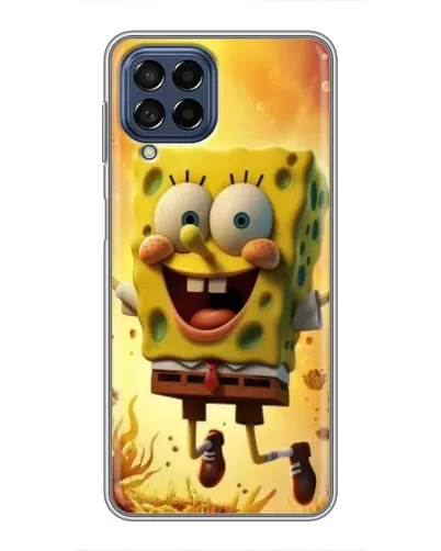 Чехол для Samsung Galaxy M53 (5G) (M536B) с картинкой «Губка Боб прыгает»