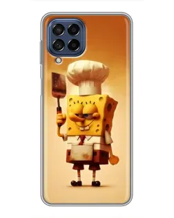 Чехол для Samsung Galaxy M53 (5G) (M536B) с картинкой «Губка Боб повар»