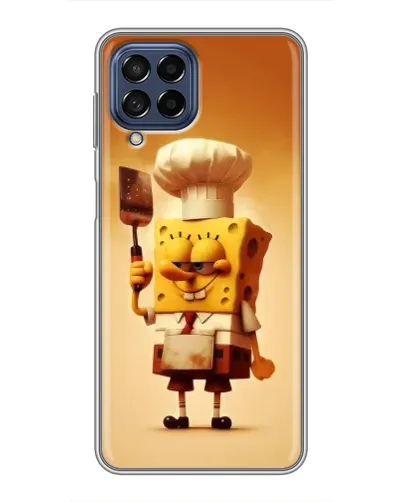 Чехол для Samsung Galaxy M53 (5G) (M536B) с картинкой «Губка Боб повар»