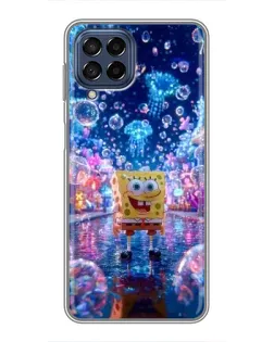 Чехол для Samsung Galaxy M53 (5G) (M536B) с картинкой «Неоновый океан»