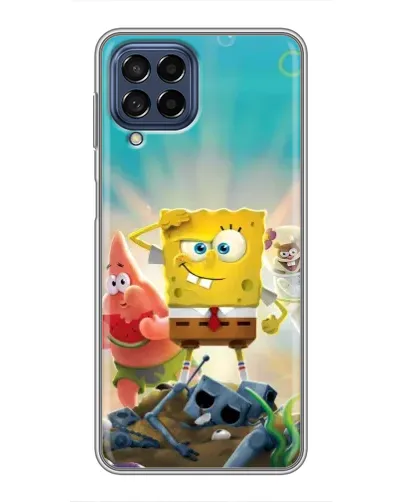 Чехол для Samsung Galaxy M53 (5G) (M536B) с картинкой «Спанч Боб победитель»