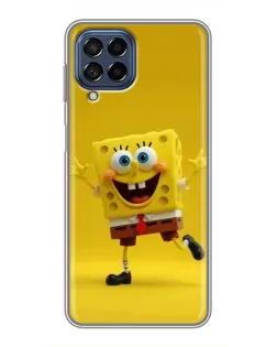 Чехол для Samsung Galaxy M53 (5G) (M536B) с картинкой «Позитивный Губка Боб»