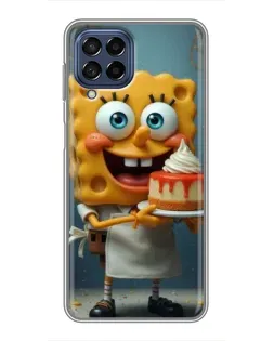 Чехол для Samsung Galaxy M53 (5G) (M536B) с картинкой «Повар Спанч Боб»