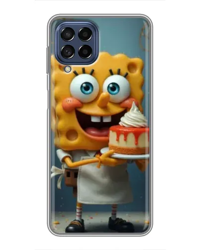 Чехол для Samsung Galaxy M53 (5G) (M536B) с картинкой «Повар Спанч Боб»