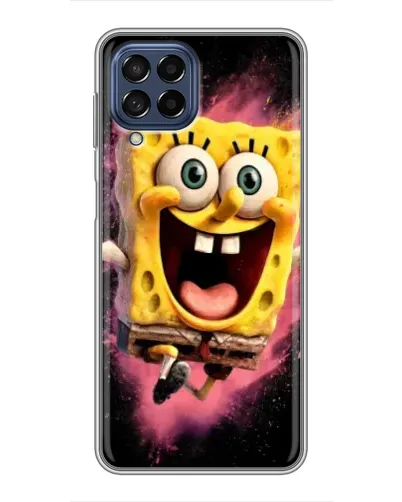 Чехол для Samsung Galaxy M53 (5G) (M536B) с картинкой «Взрывной Спанч Боб»
