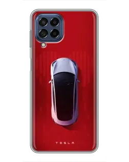 Чохол для Samsung Galaxy M53 (5G) (M536B) з картинкою «Tesla Top View» Чохол для Samsung Galaxy M53 (5G) (M536B) з картинкою «Tesla Top View»